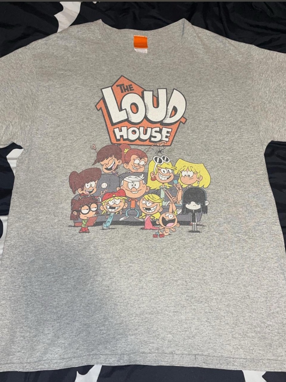 Nickelodeon The Loud House Graphic Tee - Gray with Multicolor Print